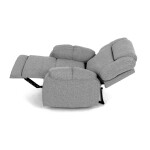 Relaxační křeslo, šedá látka, TV-4088 SIL2