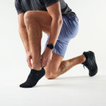 Unisex merino běžecké ponožky SMARTWOOL Run Targeted Cushion No Show Socks, Black velikost: 46-49 (XL)