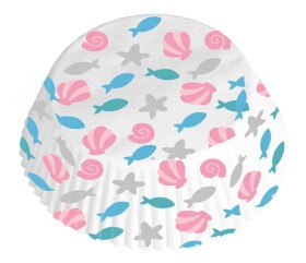 Mořská panna košíčky na muffiny 48 ks, 50 mm x 25 mm Amscan Mořská panna košíčky na muffiny 48 ks, 50 mm x 25 mm Amscan