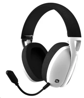 CANYON CND-SGHS13W bílá / bezdrátový herní headset / mikrofon / 2.4Ghz / BT 5.2 / USB-C / prostorový zvuk 7.1 / 40mm měn (CND-SGHS13W)