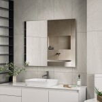 Erga Rectangle, obdélníkové zrcadlo 100x80 cm, ERG-V01-RECTAGLE-8010-CL