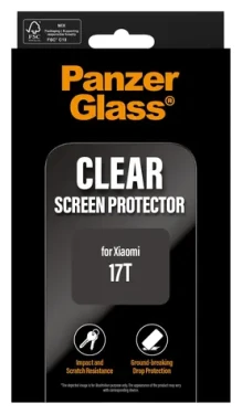 PanzerGlass UWF pro Xiaomi 17T černá / Tvrzené sklo (PG07526)