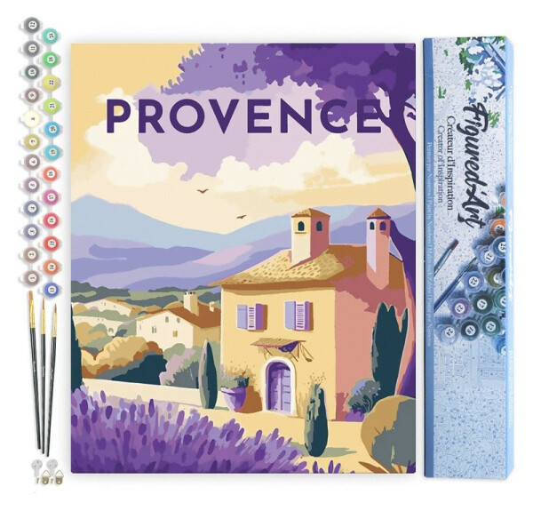 Malování podle čísel - Vintage Provence bez rámu 40x50cm