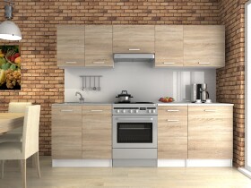 FRONTI Kuchyňská linka LUIZA 240x180 - Sonoma