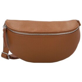 Módní dámská kožená ledvinka Sotiria, koňaková