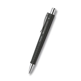 Kuličkové pero Faber-Castell Poly Ball Silver, XB - černá