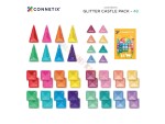 Mamido Connetix Tiles - Magnetická stavebnice třpytivý zámek