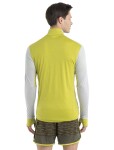ICEBREAKER Mens ZoneKnit LS Zip, Ether/Bio Lime velikost: M
