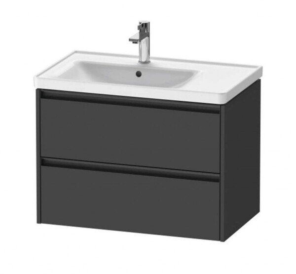DURAVIT - Ketho.2 Umyvadlová skříňka 55x78x46 cm, 2 zásuvky, grafit mat K25285049490000