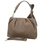 Módní dámská kožená kabelka do ruky Antini, taupe