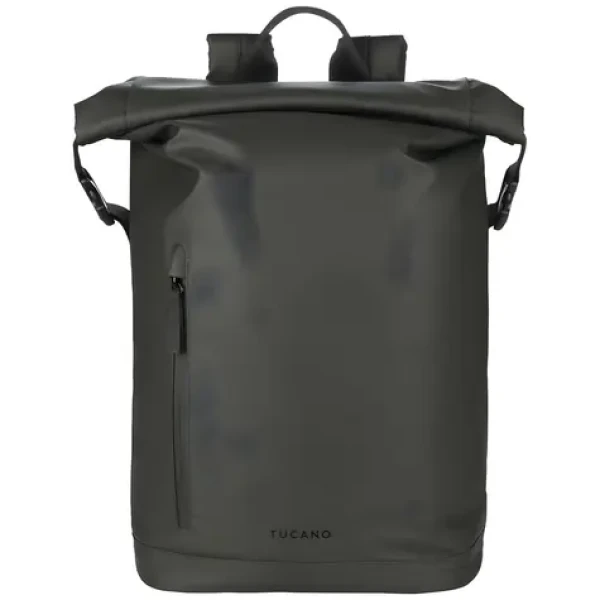 Tucano Rollo černá / Roll-top batoh na notebook / 15,6" a MacBook Pro 16" / Voduodolný / Recyklovaný polyester (BKROL15-BK)
