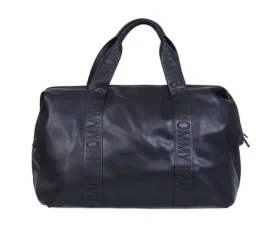 Childhome Přebalovací taška Mommy Bag Signature Vegan Leather Black (CWMBBSLBL)