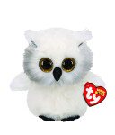 BEANIE BOOS AUSTIN, 15 cm - bílá sova