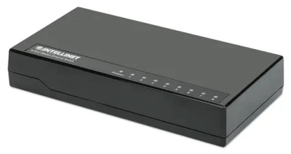 Intellinet Switch 8-port Gigabit Desktop černá / Switch / 8-port / 1000 Mbps (561754)