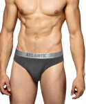 Pánské slipy 2 pack 013 grey - Atlantic grafitová M
