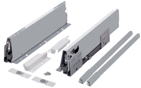 Strong výsuv StrongBox 350/140mm, titan, hranatý reling (400287)
