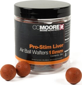 CC Moore Boilies Air Ball Wafters Pro-Stim Liver - 15mm 50ks,CC Moore Boilies Air Ball Wafters Pro-Stim Liver - 15mm 50ks