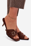 Dámské sandály 9764 hnědé - Sweet Shoes 37