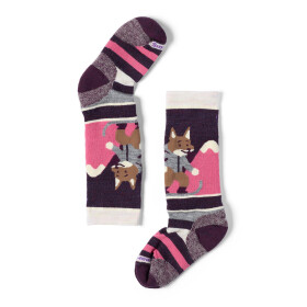 Dětské merino ponožky SMARTWOOL Kids' Wintersport Full Cushion Fox Glade, Moonbeam velikost: 22-25 (XS)