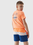 Chlapecké plážové šortky typu boardshorts 4F - oranžové Velikost: 146/152