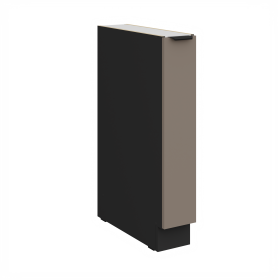 Spodní skříňka Aria 15 D CARGO BB Barva korpusu: Černá, Barva dvířek: TA - Sandgrau AFM