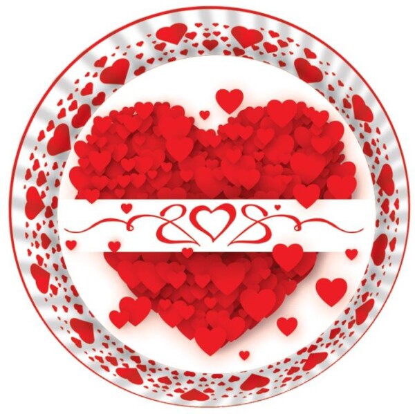 Alvarak košíčky na muffiny Bílé se srdíčky (50 ks)