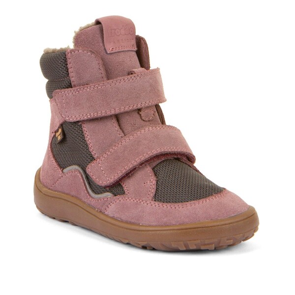 Dívčí zimní barefoot boty TEX WINTER Gray/Pink Froddo G3160247-13 - 24