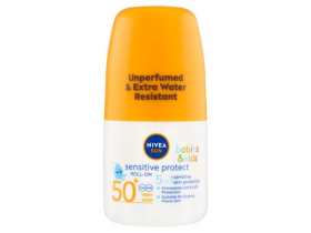 Nivea Sun Sensitive Protect Dětské mléko na opalování v kuličce OF 50+ 50 ml
