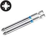 FORTUM 4741322 Bit prodloužený, PZ 2, 90mm, sada 2ks