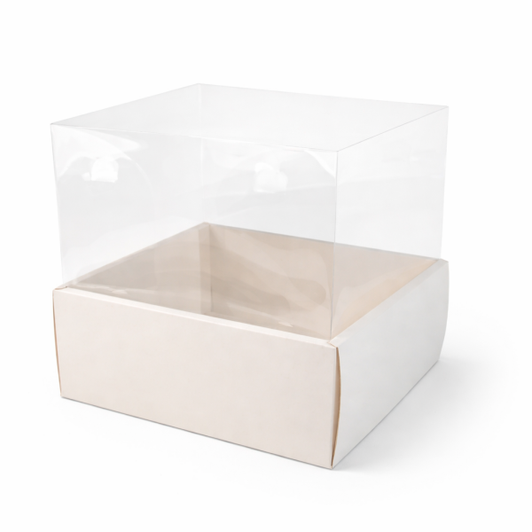 Cake star Box na dort s průhledným víkem 28x28x31cm