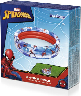 Bazén tříkruhový Spider-Man 1.22m x 30 cm - Alltoys Bestway