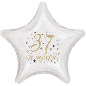 37. narozeniny balónek hvězda Balonky.cz 37. narozeniny balónek hvězda Balonky.cz