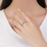 ELENYS Royal Fashion prsten Hamsa symbol ochrany Velikost: 7 (EU: 54-56)