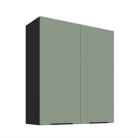 Horní skříňka Aria 80 G-90 2F Barva korpusu: Černá, Barva dvířek: SA - Aquamarine AFM