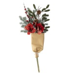 Bloomingville Umělá kytice Rubia Bouquet Red 105 cm, růžová barva, multi barva