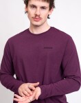 Tričko Patagonia M's L/S P-6 Logo Responsibili-Tee Berry Fig
