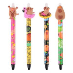 Kuličkové pero gumovací Capybara, modré