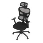 Kancelářská židle, houpací mechanismus, černá, KA-K2080 BK