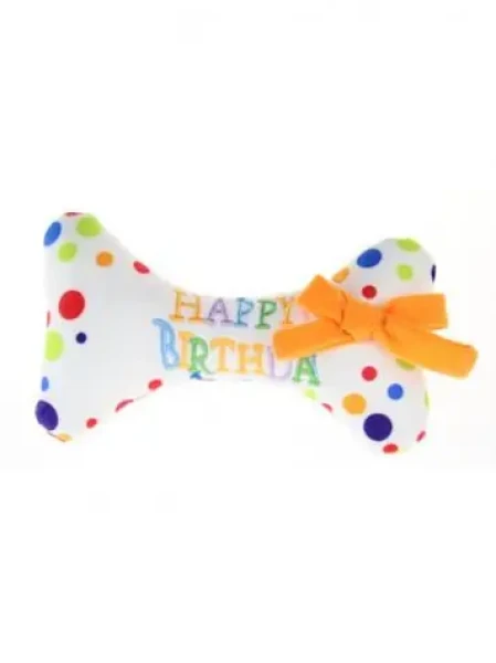 AnimALL Hračka Dog Kost Happy Birthday bavlna 17 cm (114709)