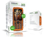 EVOLVEO StrongPhone H1, vodotěsný odolný Dual SIM telefon, oranžový