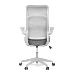 Kancelářská židle, houpací mechanismus, šedá síťovina, KA-A182 GREY