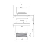 Mereo Umyvadlová stojánková baterie, Pego, clic-clac CH03P, chrom CB10104PC