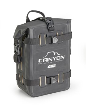Grt722B vodotěsná boční brašna, např. do padacích rámů Givi, černá, 8 litrů, řada Canyon