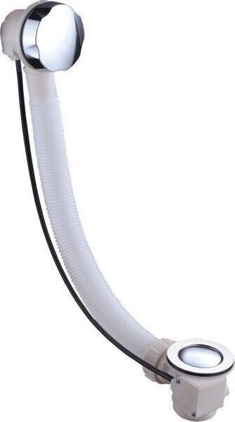 AQUALINE - Vanová souprava s ovládacím bovdenem, bez sifonu, mosaz/chrom (TY1002)