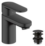 HANSGROHE - Vernis Blend Umyvadlová baterie s výpustí Push-Open, CoolStart, matná černá 71598670