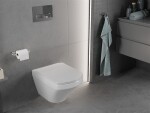 MEXEN - Vito závěsná WC mísa Rimless včetně sedátka s slow-slim, Duroplast, bílá 30174000