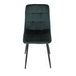 Jídelní židle, zelená, sametová látka, CT-281 GRN4