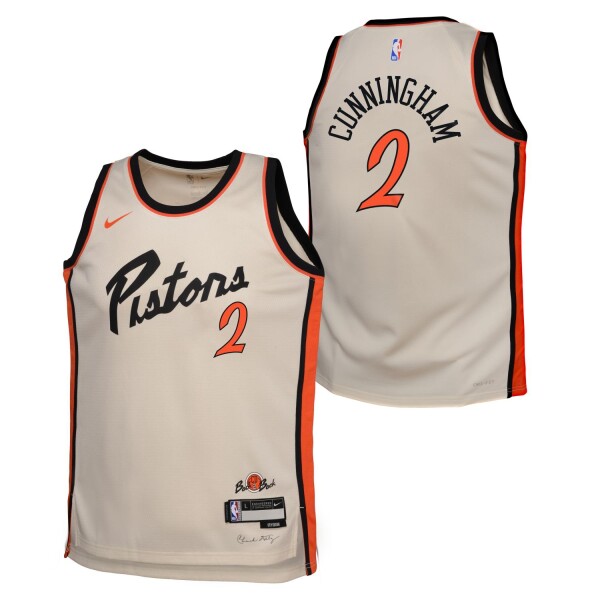 Nike Dětský dres Detroit Pistons NBA Cade Cunningham #2 2024-25 City Edition Swingman (YOUTH)