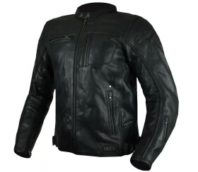 Kožená bunda na moto Xrc Lormes Hlt men black - 48 / černá
