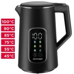 RK3385 černá / Rychlovarná konvice / regulace teploty / 1,7 l / LED displej / 360° otočná základna (RK3385)